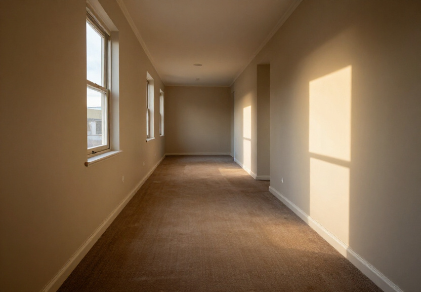 Restored and dry carpet and walls in a West Hoxton home after water damage restoration